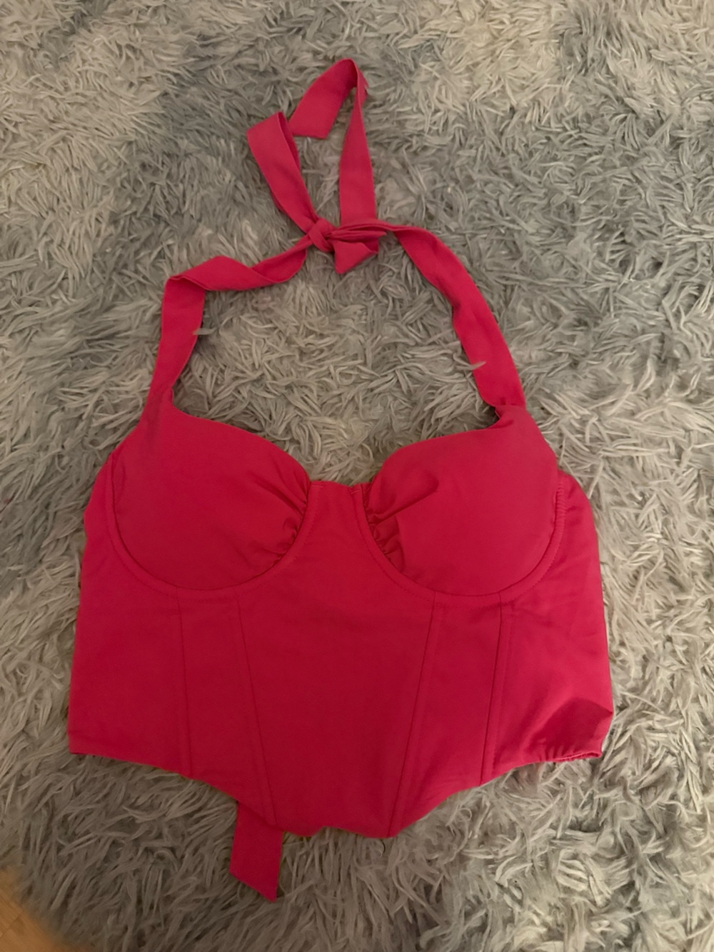Hollister Hot Pink Halter Crop Top